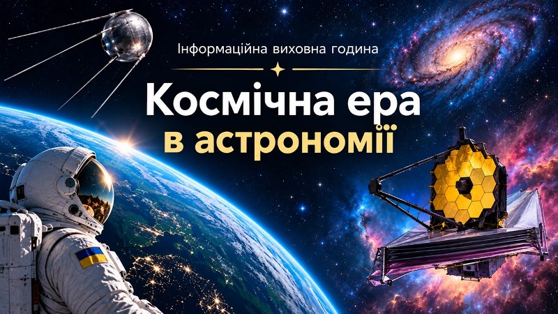Інформаційна виховна година «Космічна ера в астрономії»