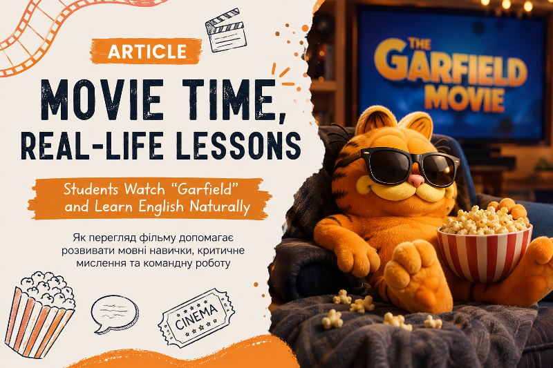 Lights! Camera! English! Вивчаємо англійську через фільми